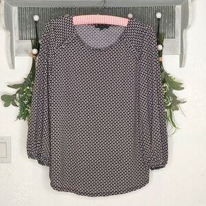 Adrianna papell 3/4 sleeve scoop neck women's size medium blouse